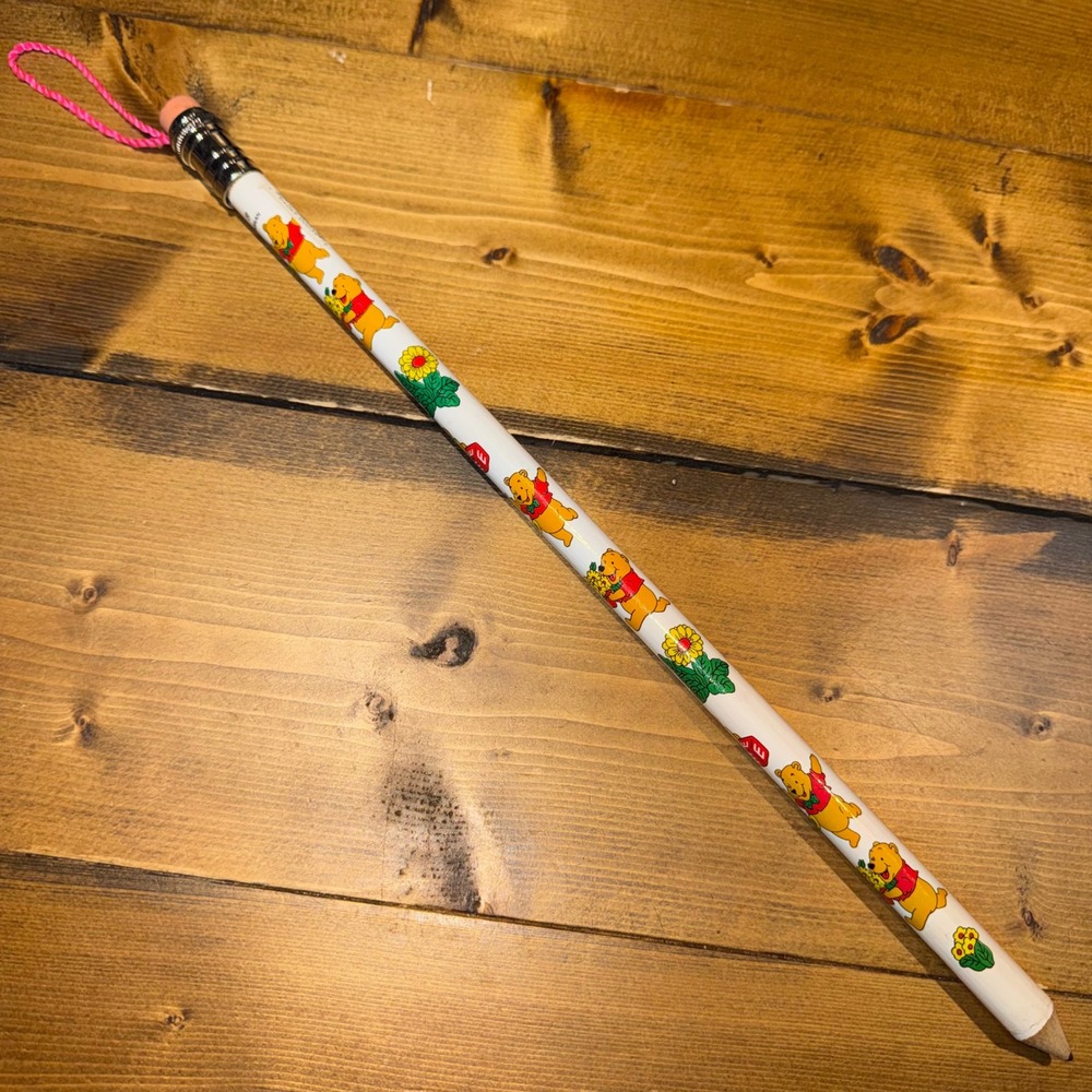 Vintage Disney Winnie the Pooh Oversized Novelty Pencil 15 Inch BA Taiwan